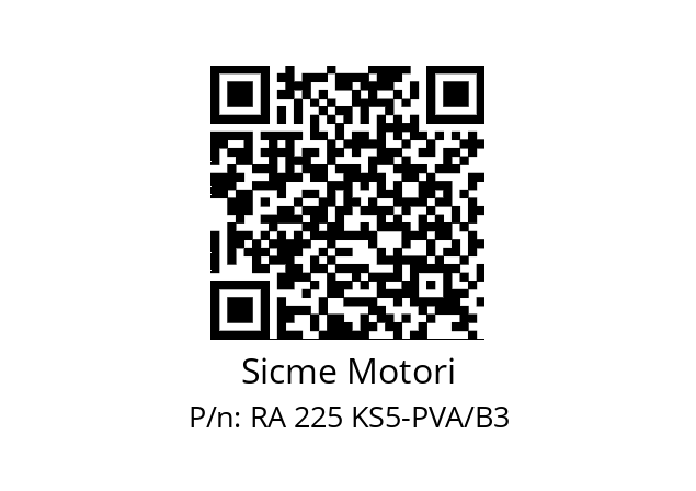   Sicme Motori RA 225 KS5-PVA/B3