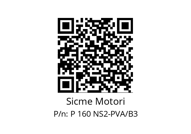   Sicme Motori P 160 NS2-PVA/B3