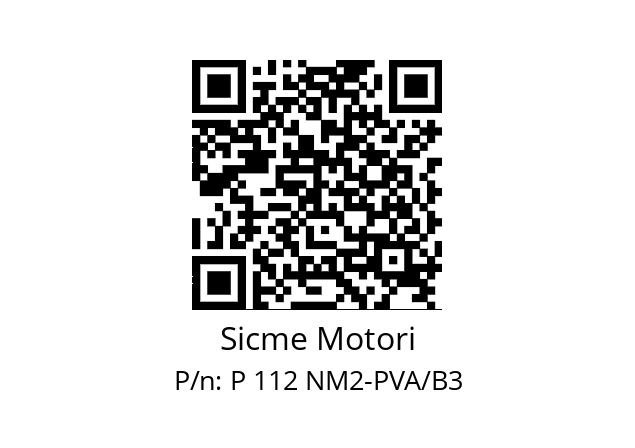   Sicme Motori P 112 NM2-PVA/B3