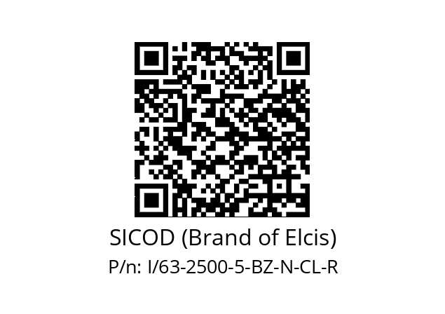   SICOD (Brand of Elcis) I/63-2500-5-BZ-N-CL-R