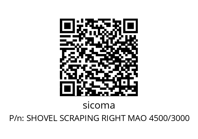   sicoma SHOVEL SCRAPING RIGHT MAO 4500/3000