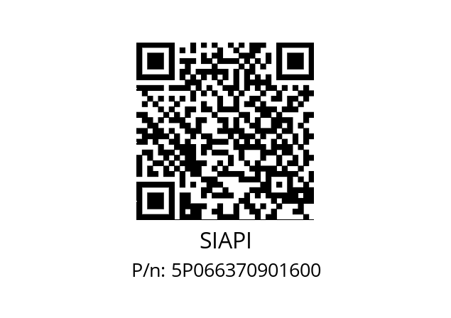   SIAPI 5P066370901600