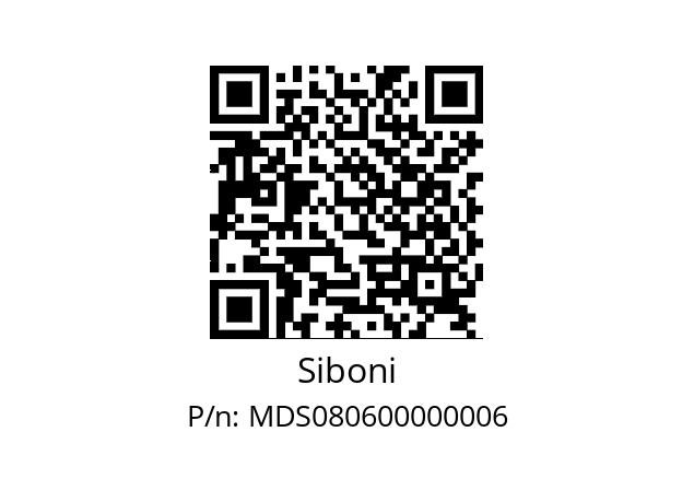   Siboni MDS080600000006