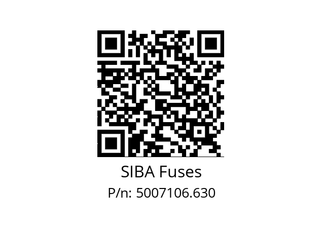   SIBA Fuses 5007106.630