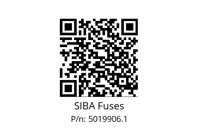   SIBA Fuses 5019906.1