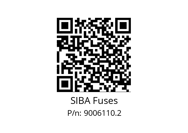   SIBA Fuses 9006110.2