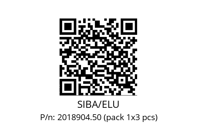   SIBA/ELU 2018904.50 (pack 1x3 pcs)