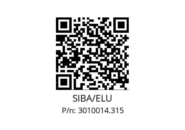   SIBA/ELU 3010014.315