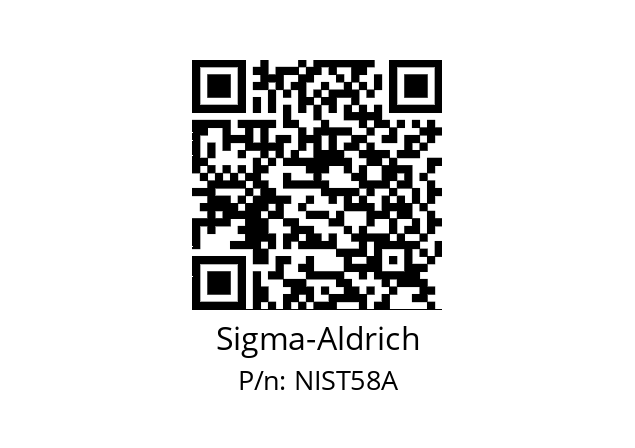   Sigma-Aldrich NIST58A