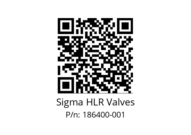   Sigma HLR Valves 186400-001