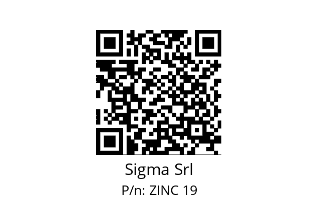   Sigma Srl ZINC 19