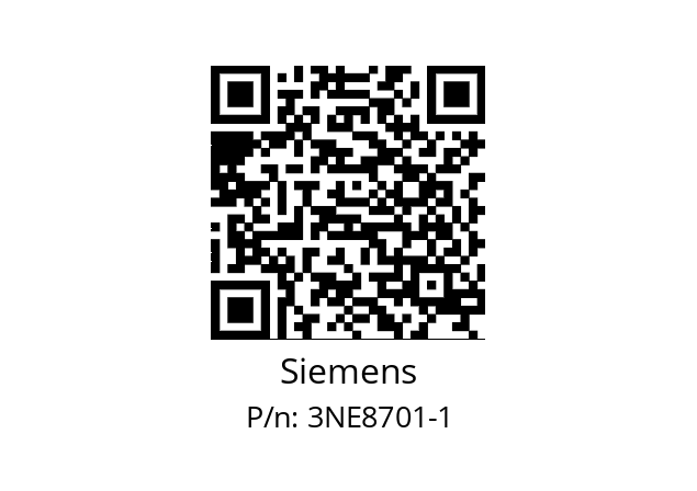   Siemens 3NE8701-1