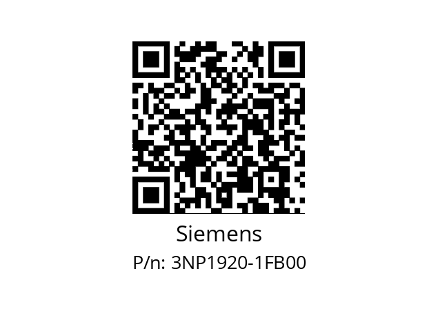   Siemens 3NP1920-1FB00