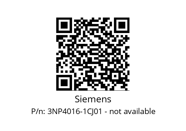   Siemens 3NP4016-1CJ01 - not available