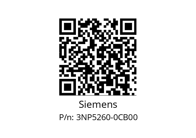   Siemens 3NP5260-0CB00