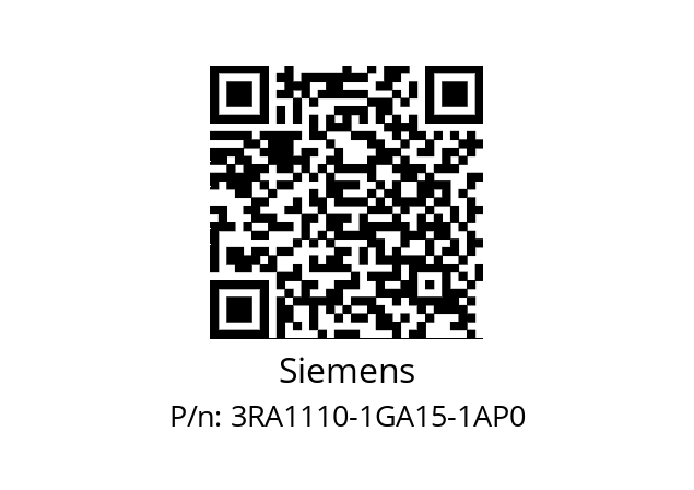   Siemens 3RA1110-1GA15-1AP0