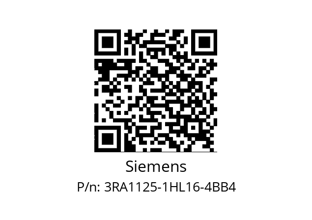   Siemens 3RA1125-1HL16-4BB4