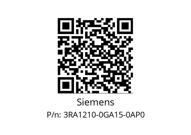   Siemens 3RA1210-0GA15-0AP0