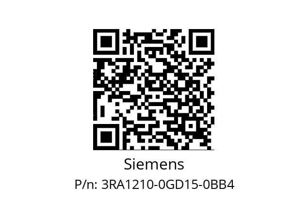   Siemens 3RA1210-0GD15-0BB4