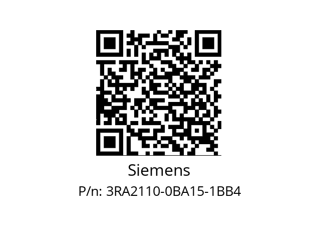   Siemens 3RA2110-0BA15-1BB4