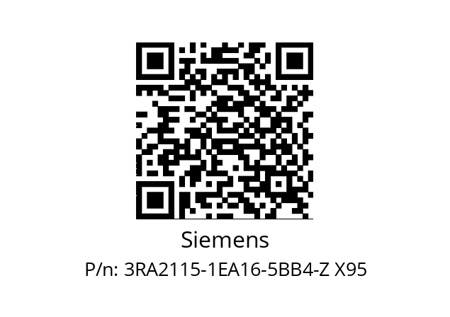  3RA2115-1EA16-5BB4-Z X95 Siemens 3RA2115-1EA16-5BB4-Z X95