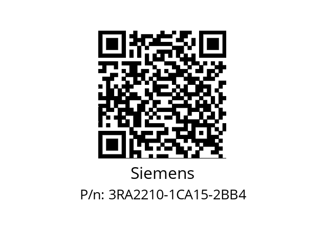   Siemens 3RA2210-1CA15-2BB4