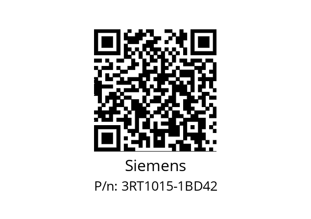   Siemens 3RT1015-1BD42