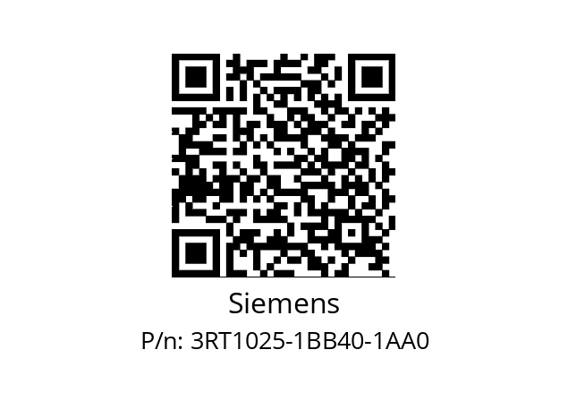   Siemens 3RT1025-1BB40-1AA0