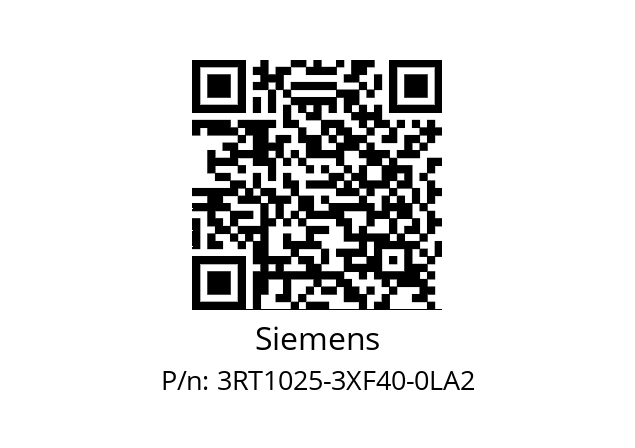   Siemens 3RT1025-3XF40-0LA2