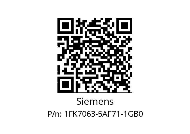   Siemens 1FK7063-5AF71-1GB0