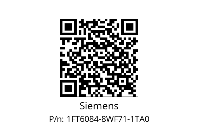   Siemens 1FT6084-8WF71-1TA0