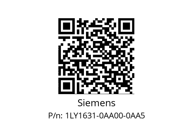   Siemens 1LY1631-0AA00-0AA5