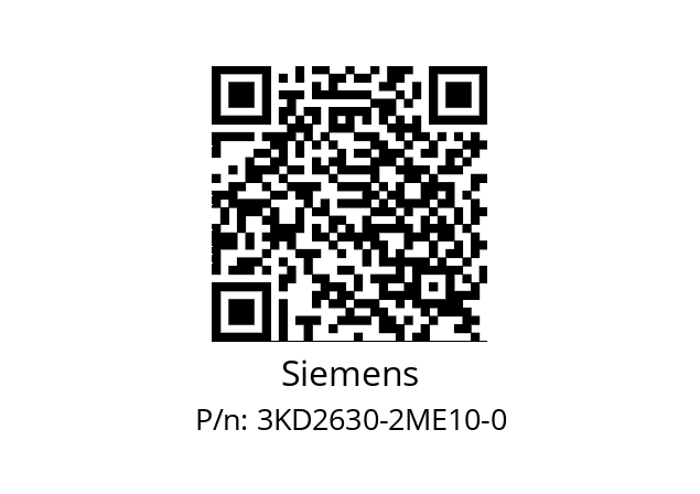   Siemens 3KD2630-2ME10-0