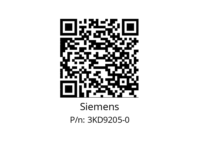   Siemens 3KD9205-0