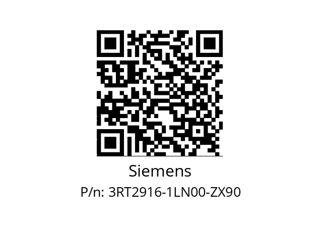  3RT2916-1LN00-Z X90 Siemens 3RT2916-1LN00-ZX90