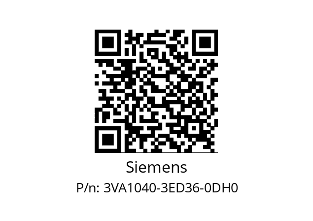   Siemens 3VA1040-3ED36-0DH0