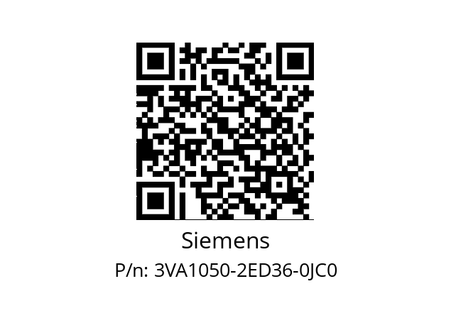   Siemens 3VA1050-2ED36-0JC0