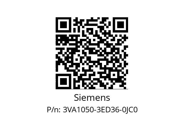   Siemens 3VA1050-3ED36-0JC0