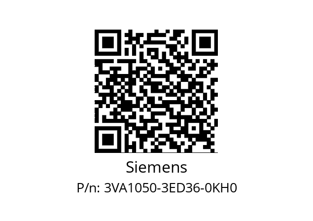   Siemens 3VA1050-3ED36-0KH0