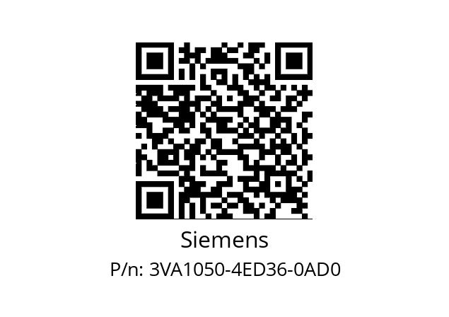   Siemens 3VA1050-4ED36-0AD0