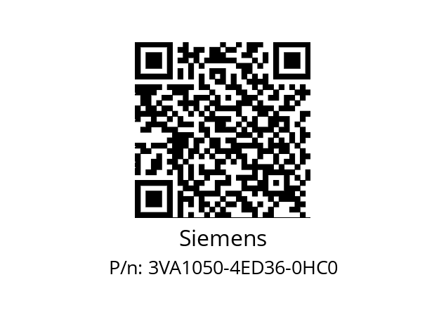   Siemens 3VA1050-4ED36-0HC0