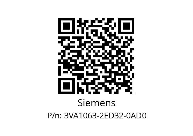   Siemens 3VA1063-2ED32-0AD0