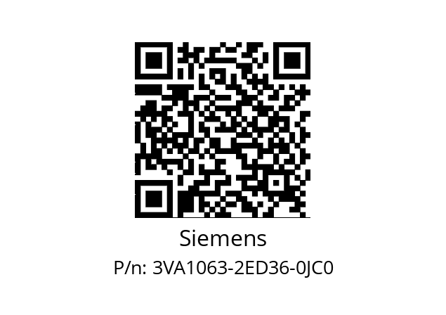   Siemens 3VA1063-2ED36-0JC0