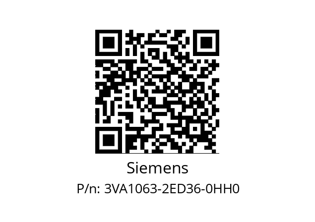   Siemens 3VA1063-2ED36-0HH0