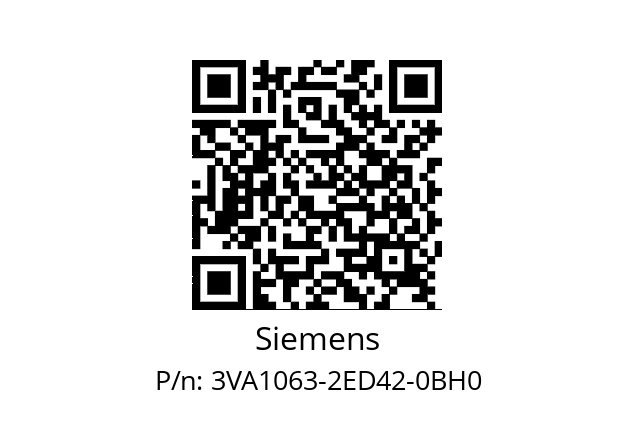   Siemens 3VA1063-2ED42-0BH0