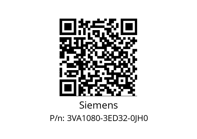   Siemens 3VA1080-3ED32-0JH0