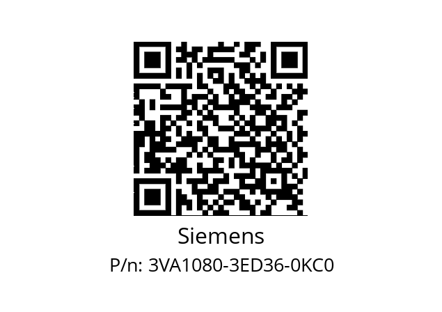   Siemens 3VA1080-3ED36-0KC0