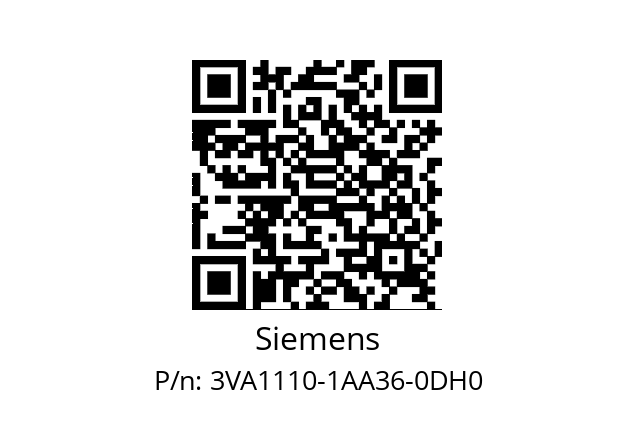   Siemens 3VA1110-1AA36-0DH0