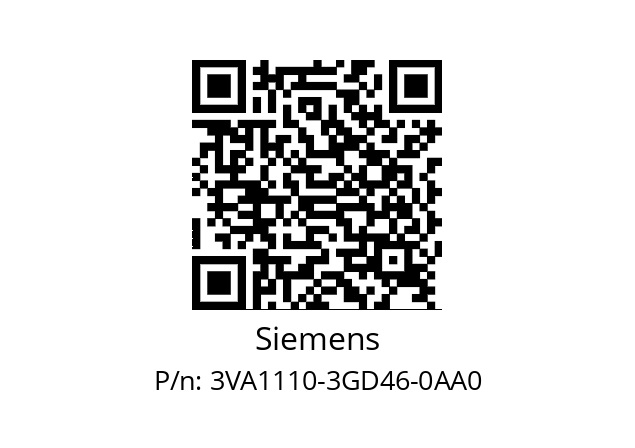   Siemens 3VA1110-3GD46-0AA0