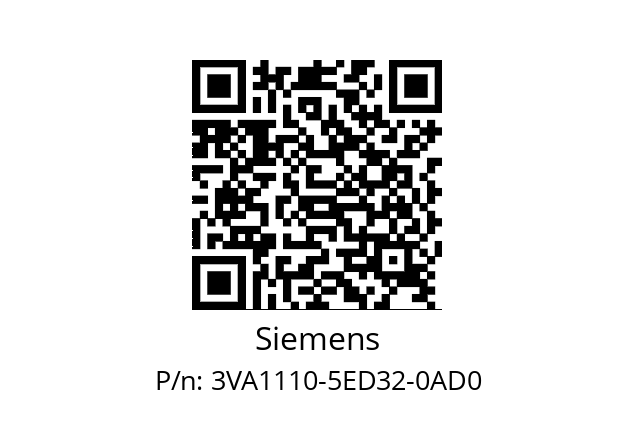   Siemens 3VA1110-5ED32-0AD0